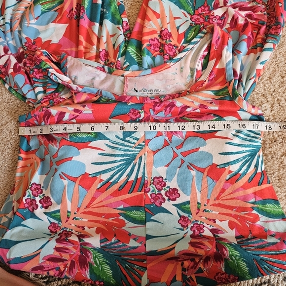 Koolaburra By UGG Tropical Summer Jumpsuit Stretchy Size S - Picture 6 of 6